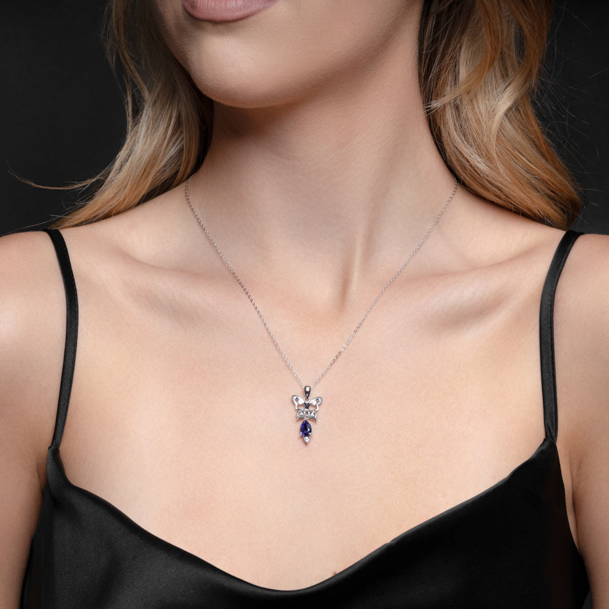 Swarovski Crystal Spirit Animal Butterfly Necklace Gift Set