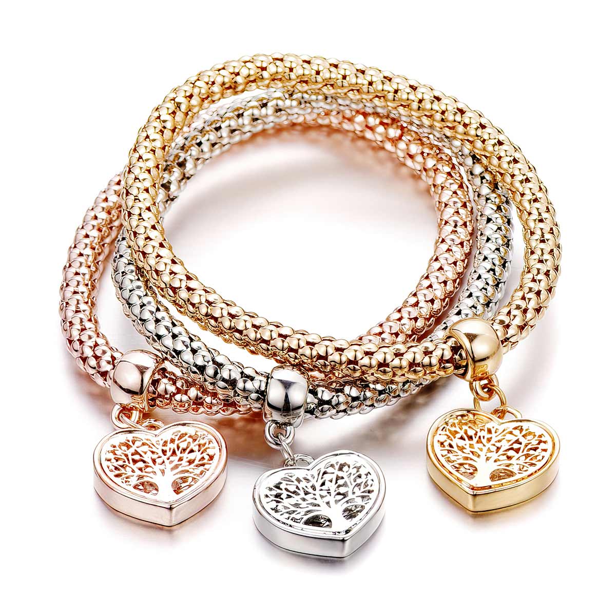 Tree of Life Heart Edition Charm Bracelet With Free Matching Earrings ($30 Value)