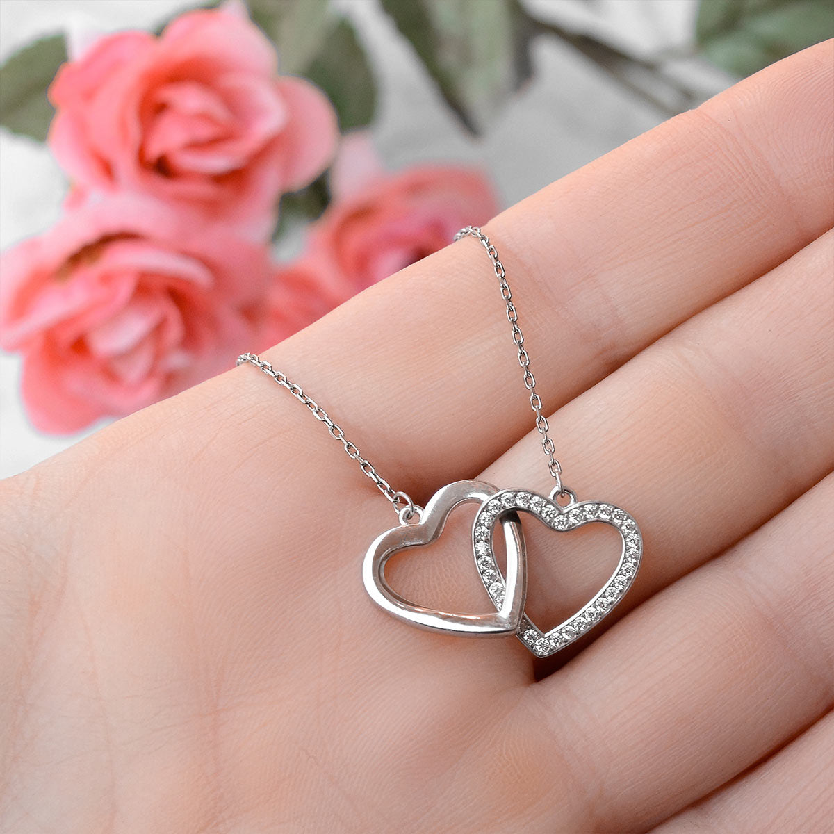 Mum in a Million - Sterling Silver Joined Hearts Necklace Gift Set
