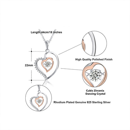 3 Sets of Bestie Noun - Luxe Heart Necklace Gift Set