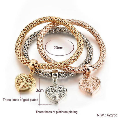 BUY 1 GET 1 FREE Magic In A Box Tree Of Life Heart Edition Charm Bracelet