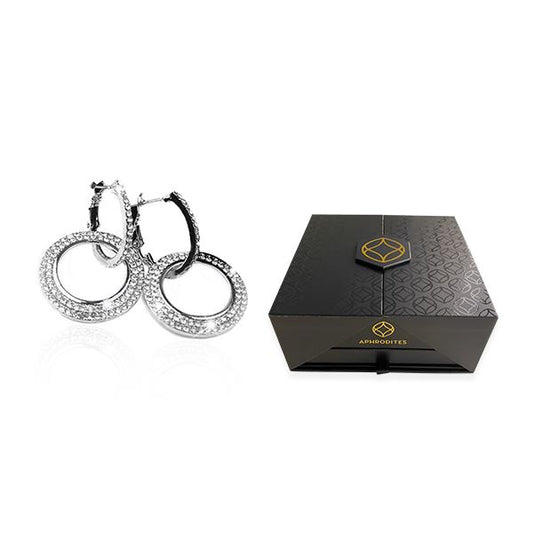 Magic in a Box - Hollywood Hoops Crystal Double Hoop Earrings Gift Set