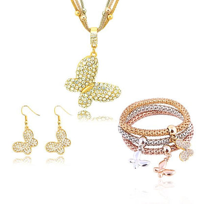 3 Sets of Solid Butterfly Charms Bundle