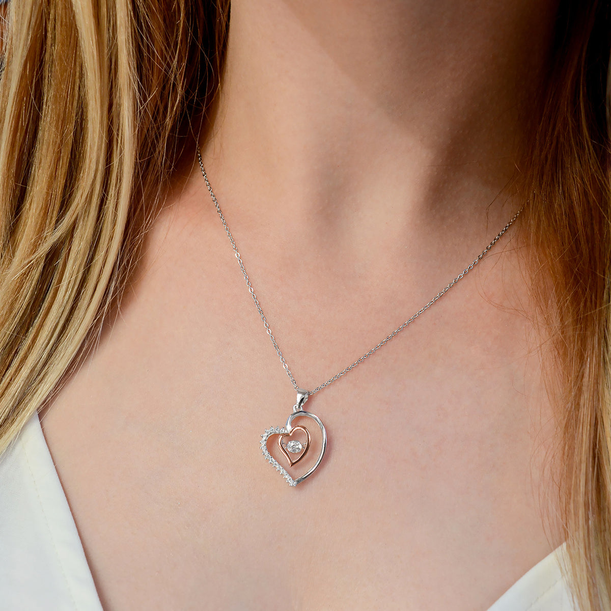 Bestie Noun - Luxe Heart Necklace Gift Set