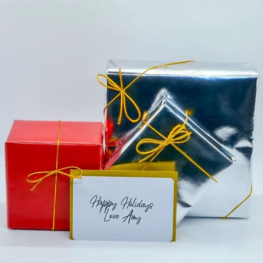 Gift Wrap With a Custom Card